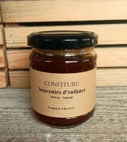 Piments et Moutardes du Périgord - Confiture artisanale Abricot et amande 200g