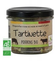 Ferme Bichet - Tartinette aux deux poivrons BIO 90g