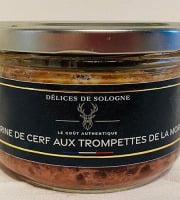 Délices de Sologne - terrine de cerf aux trompette de la morts - 185g