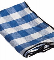 Maison de Vacances - Serviette Bourdon - Toile Mimi Vichy cobalt noir - 45x45