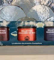 LA BELLE OSTREA - Coffret 3 rillettes La Belle Ostréa (Tourteaux, Araignée de mer, Maquereaux)