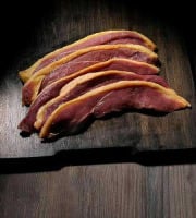 Des Poules et des Vignes à Bourgueil - Magret de canard tranché ( sens de la longueur )