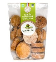 La vallée des châtaigniers - Sablé farine de châtaigne goût chocolat BIO Ardèche