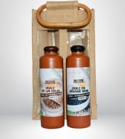 Adal Terra - Coffret cadeau - Coffret Huile de Lin biodynamique et Sésame noir Bio