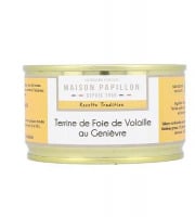 Maison PAPILLON - Artisan depuis 1955 - Terrine de Foie de Volaille au Genièvre 130g