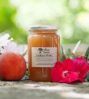 L'OLIVERAIE DU COUDON - Confiture de pêche  BIO 300Gr