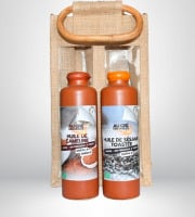 Adal Terra - Coffret cadeau - Coffret Huiles de Cameline Bio et Sésame Toastée Biodynamique 2X200ml