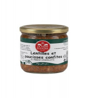 La Ferme Elizaldia - Saucisses Confites Lentilles 380g