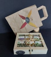 Ferme Le Bouchet - Coffret bois 9 plantes sauvages séchées Bio !!! NON DISPO !!!!