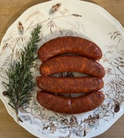 La Ferme Durbois - Saucisses de toulouse basquaise x4- 425 Gr
