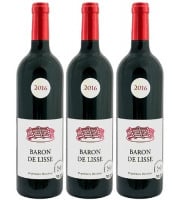 Bonas Lisse Vignoble - Merlot Rouge 2016 - IGP Agenais x3
