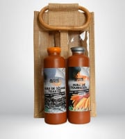 Adal Terra - Coffret cadeau - Coffret Huiles de Sésame Toasté Biodynamique et Tournesol Bio 2X200ml