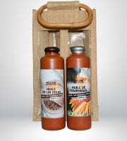 Adal Terra - Coffret cadeau - Coffret Huile de Lin et tournesol 2X200ml