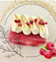 Traiteur Gourmet d'Alsace - Vacherin Framboises et vanille 2 pièces