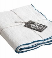 Maison de Vacances - Nappe Bourdon - Toile Mimi canard - 170x240