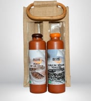 Adal Terra - Coffret cadeau - Coffret Huile de Lin et Sésame toasté Biodynamique 2X200ml