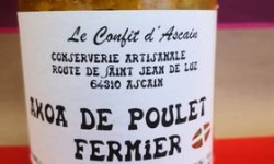 Le Confit d'Ascain - Axoa de poulet fermier, spécialité du Pays Basque, 390g
