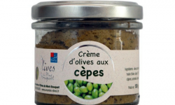 Les amandes et olives du Mont Bouquet - Crème d'olives aux cèpes 100 g