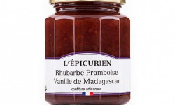 L'Epicurien - Confiture Rhubarbe Framboise Vanille de Madagascar - 320g
