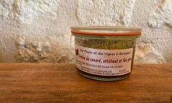 Des Poules et des Vignes à Bourgueil - Terrine de canard, artichaut et foie gras