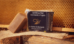 Les Ruchers de Normandie - Savon Miel-Propolis-Cire d'abeille 100g