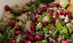 Graines Précieuses - Salade de quinoa aux grenades, parfumé de menthe fraîche et de citron jaune
