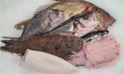 Le Panier à Poissons - Assortiment d'1kg de poissons pour plancha/barbecue