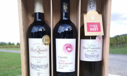 Château Haut-Lamouthe - Coffret Bois de 3 bouteilles : AOC Bergerac Vin Rouge et Blanc