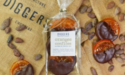 Diggers Manufacture de chocolat - Tranches d'oranges confites enrobées de chocolat noir