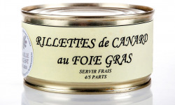 La Ferme des Roumevies - Rillettes de canard au Foie Gras 200 g - 30% de Foie Gras