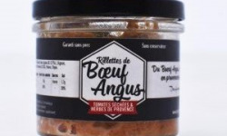 Des Hommes et des Boeufs - Rillettes de boeuf Angus aux tomates séchées et herbes de Provence - 90 g