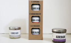 La Chikolodenn - Coffret kraft APEROMIX (1 Rillettes de cabillaud, 1 pâté Echalote et 1 caviar d'aubergines)