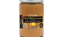 Conserves Guintrand - Compote De Poires Williams De Provence - Vanille - Citron - Allégée En Sucres Yr - Bocal 580 Ml X 8