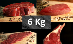 Le Goût du Boeuf - Colis de viande 100% bœuf Sélection Aubrac 6 kg