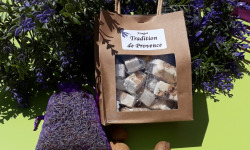 Nougats Laurmar - Ballotin  de Nougat  blanc tendre Tradition  de Provence et son sachet de lavande de Sault