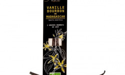 Epices Max Daumin - Vanille Madagascar Bourbon Gourmet & Bio - 2 Gousses 18cm