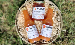 Gobert, l'abricot de 4 générations - Corbeille Cadeau Découverte de confitures et nectar d'abricot