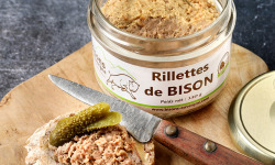 Bisons d'Auvergne - Rillettes de Bison - 70% Viande de Bison