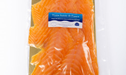 Saumon de France - Truite élevée en mer fumée – 10 Tranches 400 g