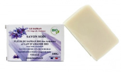 Le safran - l'or rouge des Ardennes - Savons Soin Visage Bio Fleurs de Safran et Lait d'amande x6
