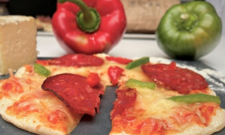 Les Saveurs d'Amatxi - Pizza Chorizo Poivron - 2 pièces de 20 cm précuites