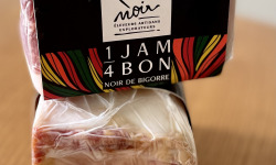 Mamy Suzanne Occitanie - Gros 1/4 Jambon Porc Noir de Bigorre, sans os, sans couenne - Affinage 24 mois - 1 kg