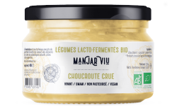 Manjar Viu : Légumes lacto fermentés - Choucroute crue lacto fermentée 220g