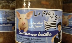 Tome de Rhuys - Ferme Fromagère de Suscinio - Lentilles Saucisse