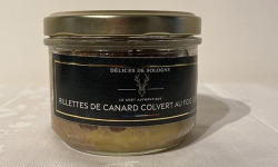 Délices de Sologne - rillette de canard colvert au foie gras - 185g