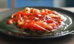 Graines Précieuses - Poivrons rouges cuits au feu aux tomates braisées de Provence