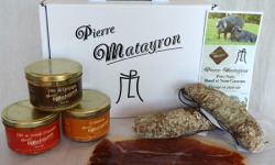 Pierre Matayron - COFFRET CADEAU Charcuterie "Pierre MATAYRON" - Porc Noir Gascon