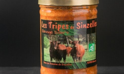 Domaine de Sinzelles - Tripes Cuisinées de Bœuf Race Salers BIO - Bocal de 400 g