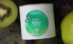 Gemelli - Gelati & Sorbetti - Sorbet Détox, Kiwi et pomme (sans sucre ajouté) pot 100ml