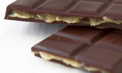 Compagnie Générale de Biscuiterie - Tablette Chocolat Noir Fourrée Caramel Banane